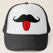 Funny mustache trucker pet (Voorkant)