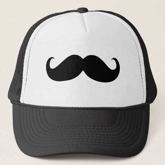 Funny Mustache Trucker Pet (Voorkant)
