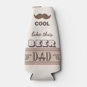 Funny Mustache Vaderdag Best Dad Ever Cooler