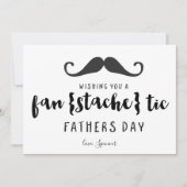 Funny Mustache Vaderdag Kaart (Voorkant)