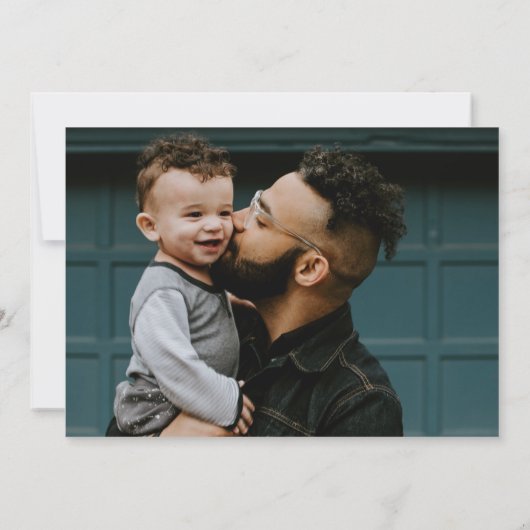 Funny Mustache Vaderdag Kaart (Achterkant)