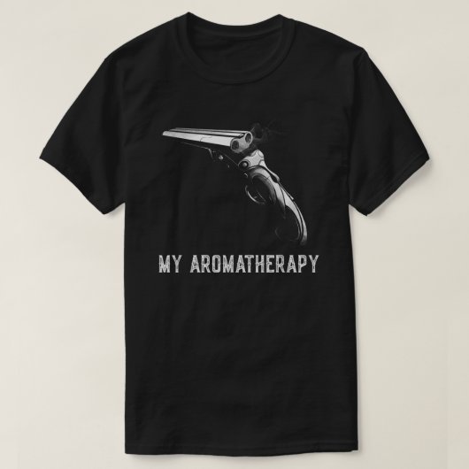 Funny My Aromatherapie Shotgun Firearm Enthusiast T-shirt (Design voorkant)