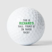 Funny My Ball Gag Gift For Golf Buddies Titleist Golfballen (Voorkant)