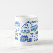 Funny My Boring Suburban Town Art Design Koffiemok (Center)