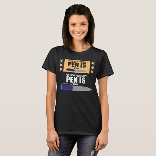 Funny My BoyVriens Big Pen T-shirt (Voorkant volledig)