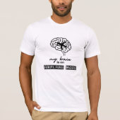 Funny My Brain is on Airplane Mode Coworker Gift T-shirt (Voorkant)