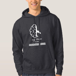 Funny My Brain is on Airplane Mode Coworker Simple Hoodie