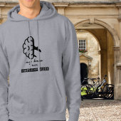 Funny My Brain is on Airplane Mode Coworker Simple Hoodie