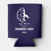 Funny My Brain is on Airplane Mode Coworker Travel Blikjeskoeler (Voorkant)