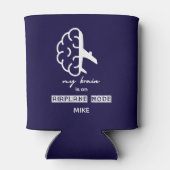 Funny My Brain is on Airplane Mode Coworker Travel Blikjeskoeler (Achterkant)