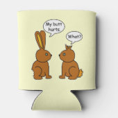 Funny My Butt Hurts Bunnies Blikjeskoeler (Achterkant)