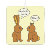 Funny My Butt Hurts Bunnies Luchtverfrisser (Voorkant)