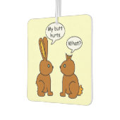 Funny My Butt Hurts Bunnies Luchtverfrisser (Links)