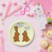 Funny My Butt Hurts Bunnies Papieren Bordje (Feest)