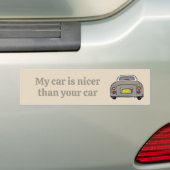 Funny My Car is een leuke Topaz Figaro Bumperstick Bumpersticker (Op auto)