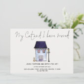 Funny My Cat en ik hebben Kaart voor het verplaats (Staand voorkant)