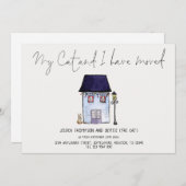 Funny My Cat en ik hebben Kaart voor het verplaats (Voorkant / Achterkant)