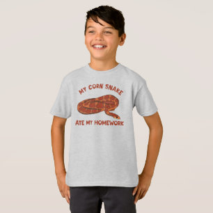 Funny My Corn Snake Ate My Home Work Pet Snake T-shirt