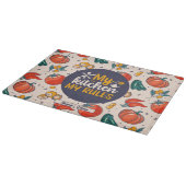 Funny My Kitchen My Rules Vegetable Food Pattern Snijplank (Hoek)