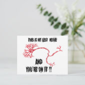 Funny My Last Nerve Briefkaart (Staand voorkant)