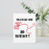 Funny My Last Nerve Briefkaart (Staand voorkant)