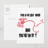 Funny My Last Nerve Briefkaart (Voorkant / Achterkant)