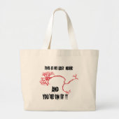 Funny My Last Nerve Grote Tote Bag (Voorkant)