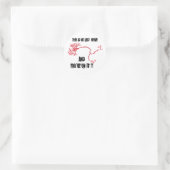 Funny My Last Nerve Ronde Sticker (Tas)