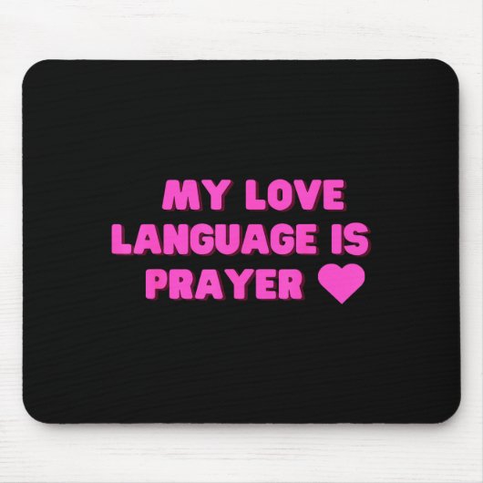 Funny My Love Language Is Prayer Jesus Christian  Muismat (Voorkant)