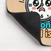 Funny "My Only Work Fuel Is Coffee" Alarm Clock Muismat (Hoek)