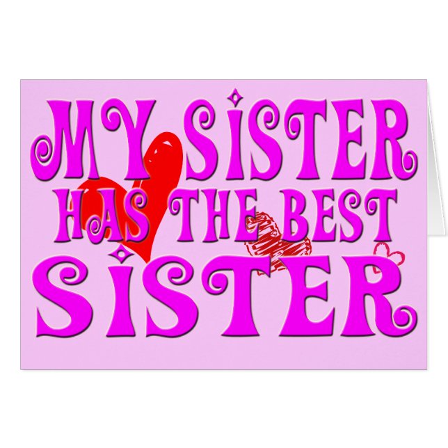 Funny My Sister heeft de beste zus (Voorkant Horizontaal)
