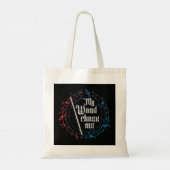 Funny My Wand verkoos me Flute Player Gift Flute Tote Bag (Achterkant)