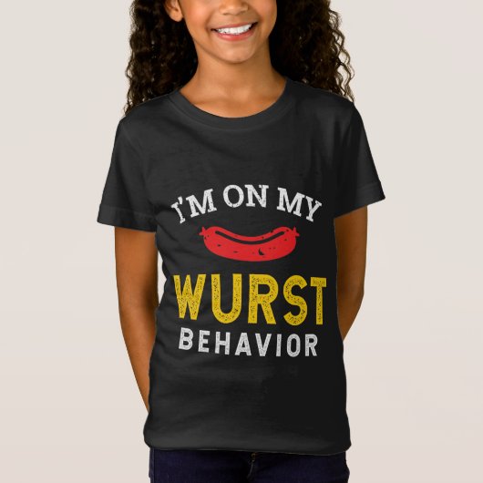 Funny My Wurst Behavior Oktoberfest T-shirt (Voorkant)