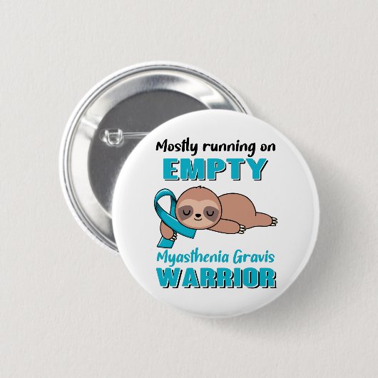Funny Myasthenia Gravis Awareness Gifts Ronde Button 5,7 Cm (Voorkant /achterkant)