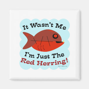 Funny Mystery Red Herring Magneet