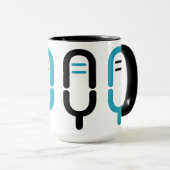 Funny N Farbsy Microfoon Logo Wrap Koffiemok Mok (Voorkant rechts)