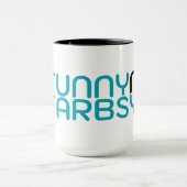 Funny N Farbsy Microphone Logo & Wordmark Mug Mok (Midden)