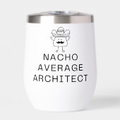 Funny Nacho Average Architect Pun Cute Mustache (Voorkant)