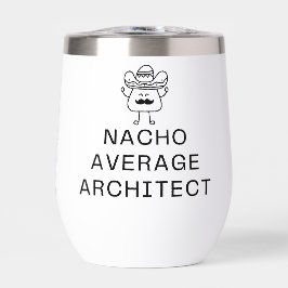 Funny Nacho Average Architect Pun Cute Mustache