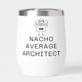 Funny Nacho Average Architect Pun Cute Mustache (Achterkant)