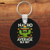 Funny Nacho Average Old Guy Cinco De Mayo Mexican  Sleutelhanger (Voorkant)
