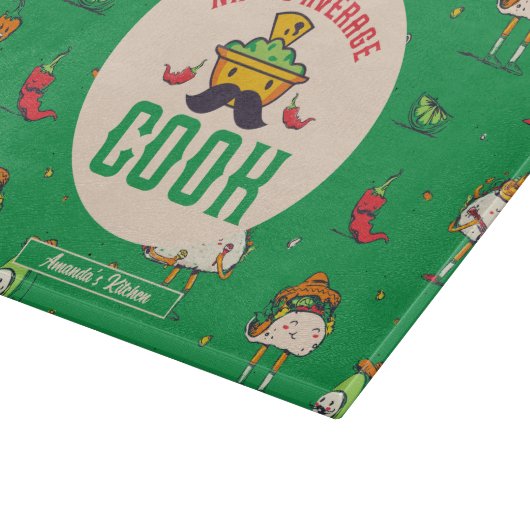 Funny Nacho Gemiddelde Cook Mexico Cinco de Mayo Snijplank (Hoek)