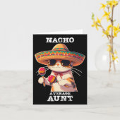Funny Nacho Gemiddelde tante Cinco de Mayo Mexican Kaart (Gele Bloem)