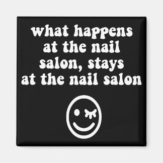 Funny nagelsalon magneet