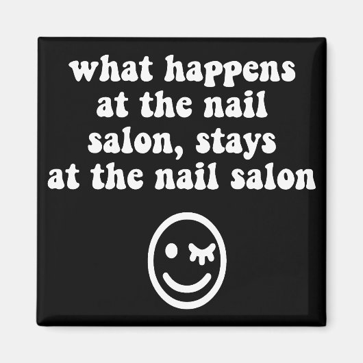 Funny nagelsalon magneet (Voorkant)
