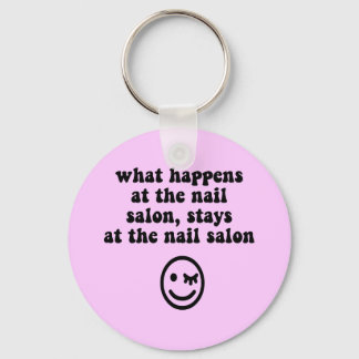 Funny nagelsalon sleutelhanger