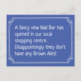 Funny Nail Bar Joke Briefkaart