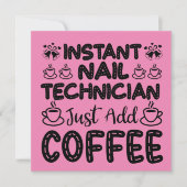 Funny Nail-offerte voor een Nail-technicus Kaart (Voorkant)