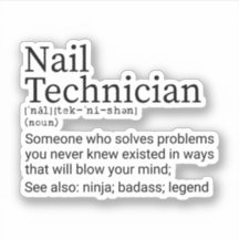 Funny Nail Tech Definition, Nail Technicia cadeaut