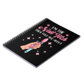 Funny Nail Tech Emlpoyee Manicure Medewerker Notitieboek (Linkerzijde)